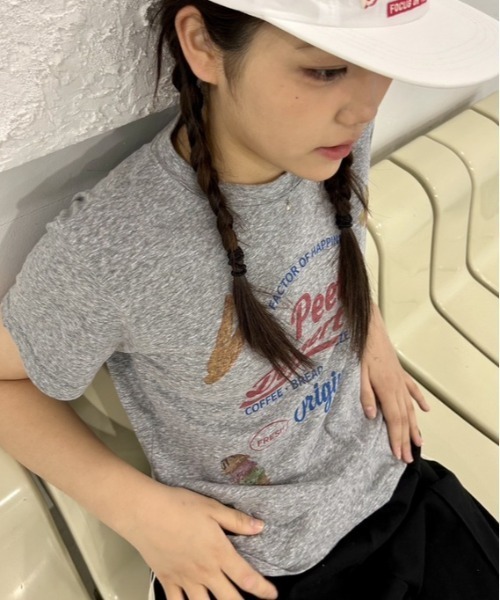 tシャツ ipugo/イプゴ スラブ生地スウィートTEE レディース ipugo/イプゴ スラブ生地スウィートTEE（Tシャツ/カットソー