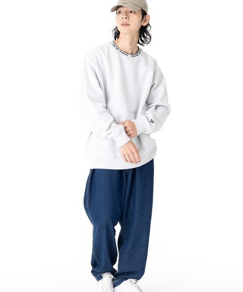 NEW ERA（ニューエラ）の「ニューエラ オーバーサイズ スウェットトレーナー 襟ぐり模様（スウェット・メンズ・ブラック/グレー・XXL/XL/L/M/S）」の15枚目の写真