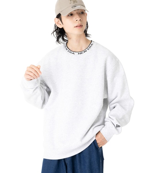 NEW ERA（ニューエラ）の「ニューエラ オーバーサイズ スウェットトレーナー 襟ぐり模様（スウェット・メンズ・ブラック/グレー・XXL/XL/L/M/S）」の11枚目の写真