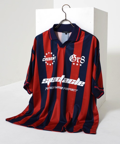 サッカー　ゲームシャツ Revo. tシャツ オーバーサイズ サイドライン ゲームシャツ