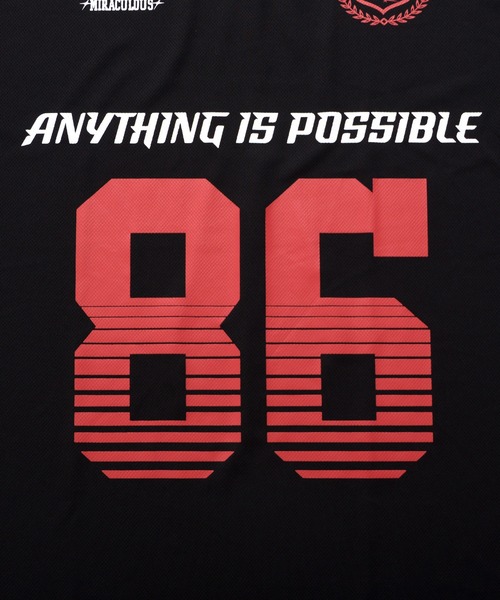 Revo.（レボ）の「オーバーサイズ サッカー ユニフォームデザイン ポロ襟 半袖Tシャツ ナンバリング ストライプ カモフラ ゲームシャツ（Tシャツ/カットソー・メンズ・ネイビー/ホワイト/レッド/レッド系その他/グリーン系カモフラージュ/グレー系カモフラージュ/ホワイト×ブルー/ブラック・M/L）」の12枚目の写真