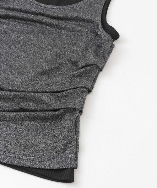 SENSE OF PLACE by URBAN RESEARCH（センスオブプレイスバイアーバンリサーチ）の「シアーレイヤードタンクトップ（タンクトップ・レディース・ベージュ/ライトブルー/ブラック・ONE）」の21枚目の写真