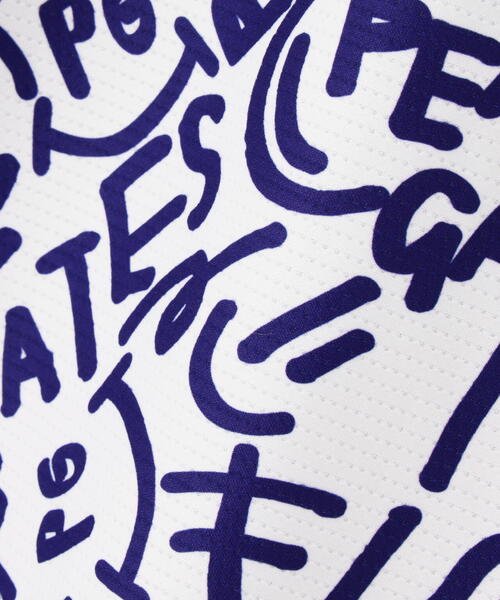【PEARLY GATES】メッシュジャージ半袖ポロシャツ ＜Bio PG SMILE野菜柄＞