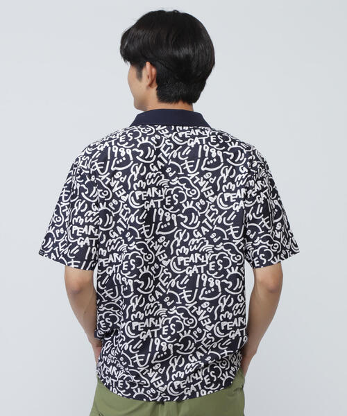 【PEARLY GATES】メッシュジャージ半袖ポロシャツ ＜Bio PG SMILE野菜柄＞