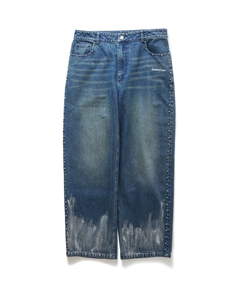 Subciety（サブサエティ）の「Studs denim pants（デニムパンツ・メンズ・インディゴブルー/ブラック・X-LARGE/LARGE/MEDIUM/SMALL）」の19枚目の写真