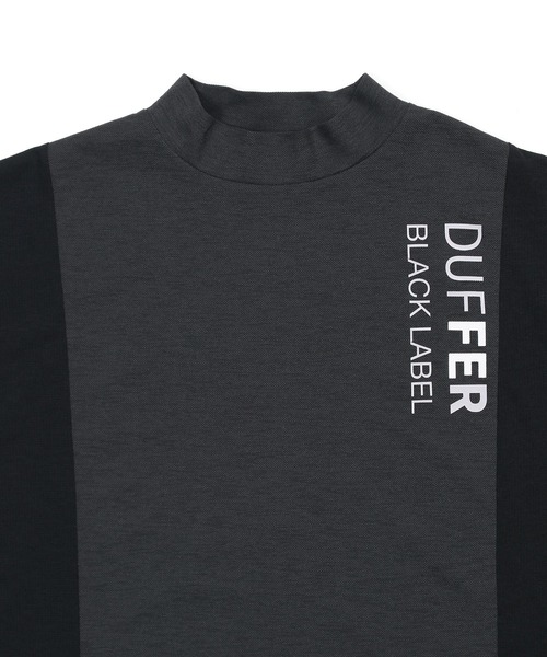 BLACK LABEL〕'A-PACK' MOCK NECK TEE：鹿の子/ドットメッシュ モック