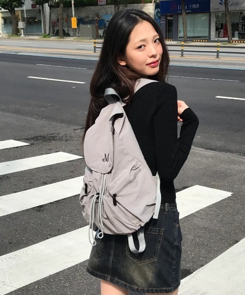 新品　韓国　ムセントmucent ミニ ナップザック リュック バックパック セール】【日本未発売/WEB限定】MUCENT(ムセント)/軽量 ミニ