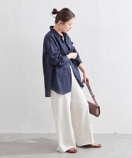 24SS 美品 ジャーナルスタンダード ゼフィール リネン100 シャツ セール】《追加3》ソフトゼフィールリネンシャツ（シャツ