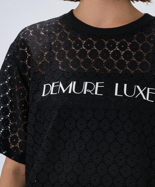 cloenc（クロエンス）の「【手洗い可】レースロゴトップス（Tシャツ/カットソー・レディース・ブラック/ホワイト・02）」の13枚目の写真