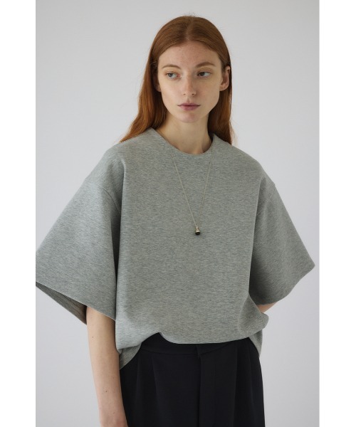 RIM.ARK(リムアーク)の「Sweat H/S PO スウェットハーフスリーブプルオーバー(スウェット・レディース・ブラック/杢グレー/ライトグレー・FREE)」の7枚目の写真