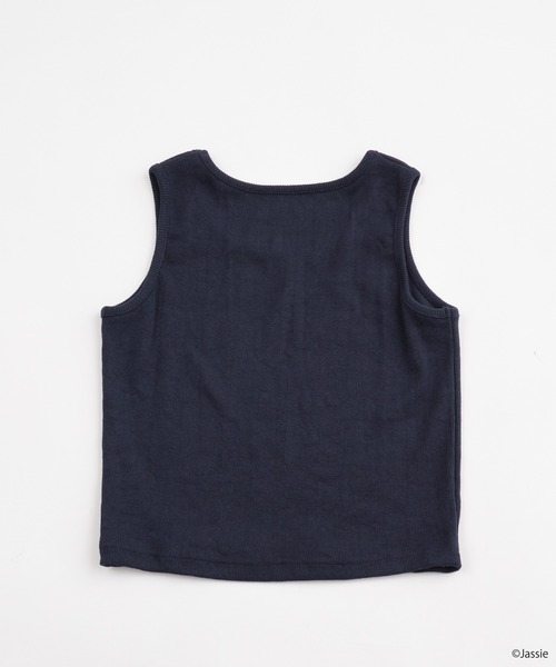WEGO（ウィゴー）の「∴WEGO/Jassieコラボタンク（タンクトップ・レディース・ネイビー・FREE）」の2枚目の写真