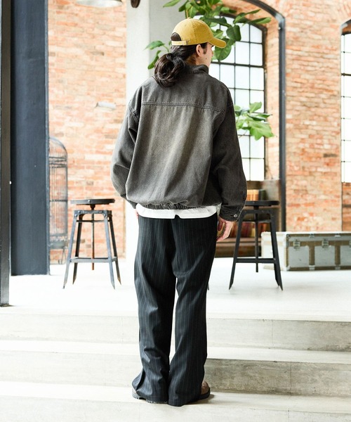 niko and JEANS 2025AW】デニムハーフジッププルオーバー