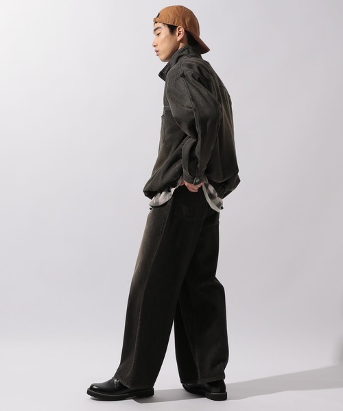 niko and...(ニコアンド)の「【niko and ...JEANS 2025AW】デニムハーフジッププルオーバー(その他トップス・メンズ・チャコール/アクア・MEDIUM/LARGE)」の15枚目の写真