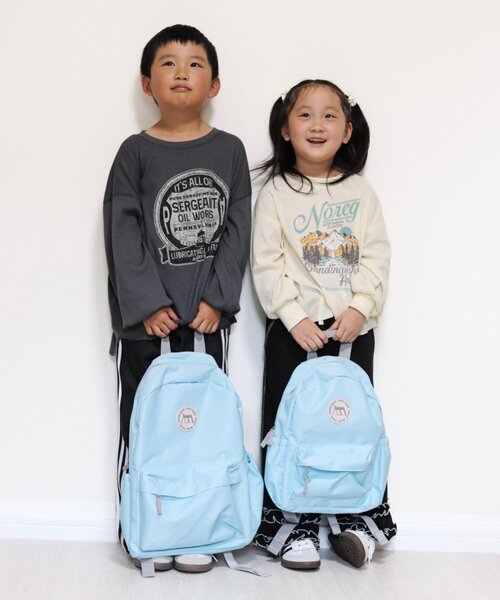 CIAOPANIC TYPY(チャオパニックティピー)の「【KIDS】【minepack】9LバックパックS(バックパック/リュック・キッズ・ベビーピンク/サックスブルー/ブラック/ブルー/ミント/オレンジ/パープル/ベージュ・ONE SIZE)」の11枚目の写真