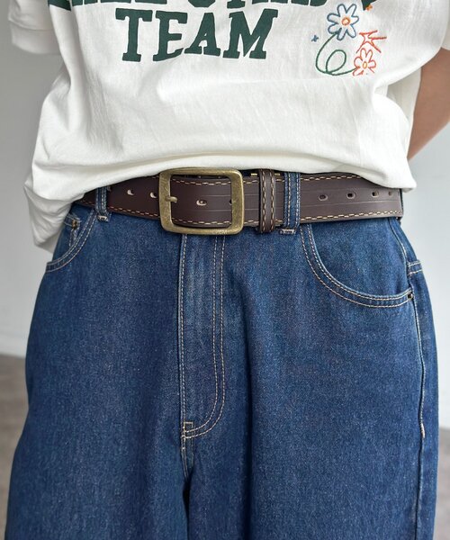 CPCM(シーピーシーエム)の「CPCMロゴ入りアソート本革ベルト(ベルト・メンズ・ブラウン/ブラック系その他/ブラウン系その他2/ブラック系その他2/ブラック/ブラウン系その他・FREE)」の2枚目の写真