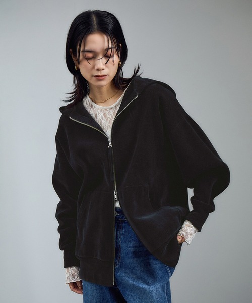 ジップパーカー-CreamyCotton /クリーミーコットン-（パーカー