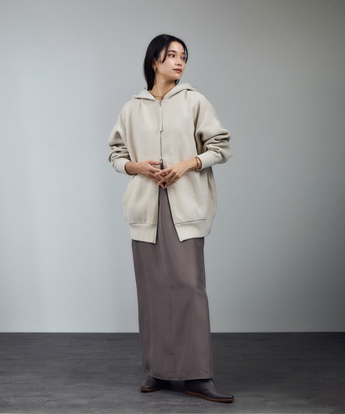 【F】SALON adam et ropé クリーミーコットン　ブルゾン サロン アダム エ ロペ SALON adam et rope' ジップブルゾン