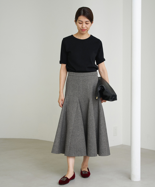 IENA（イエナ）の「《追加2》コットンフライスハーフスリーブプルオーバー（Tシャツ/カットソー・レディース・ブラック/ホワイト/ベージュ・FREE）」の15枚目の写真