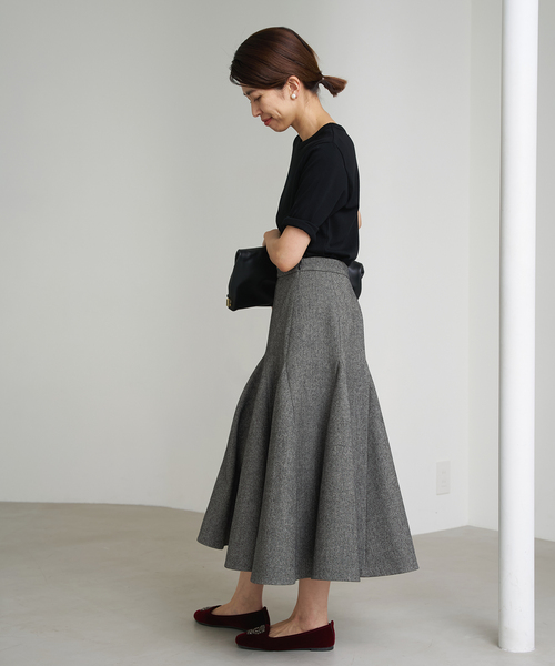 IENA（イエナ）の「《追加2》コットンフライスハーフスリーブプルオーバー（Tシャツ/カットソー・レディース・ブラック/ホワイト/ベージュ・FREE）」の10枚目の写真