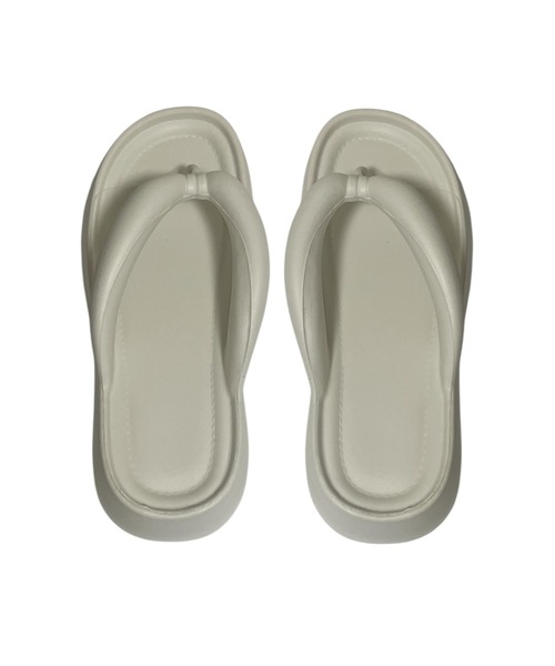 VIBGYOR(ヴィブジョー)の「厚底フラットトングサンダル / シンプルで履きやすいボリュームソール(CZ)(サンダル・レディース・アイボリー/ライトブルー/ブラック・MEDIUM/LARGE)」の19枚目の写真