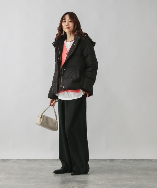 セール】ウツクシルエット撥水ダウンブルゾン/497167（ダウン