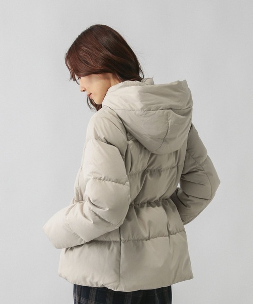 GLOBAL WORK（グローバルワーク）の「ウツクシルエット撥水ダウンブルゾン/497167（ダウンジャケット/コート・レディース・ネイビー/ブラック/ベージュ・MEDIUM/LARGE/X-LARGE）」の22枚目の写真