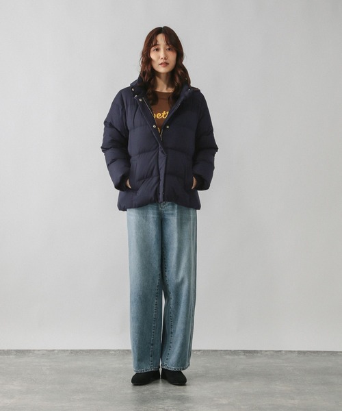 ウツクシルエット撥水ダウンブルゾン/497167（ダウンジャケット