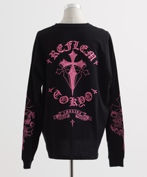 レフレム 編み上げロンT ブラック REFLEM｜レフレムのTシャツ/カットソー通販 - ZOZOTOWN
