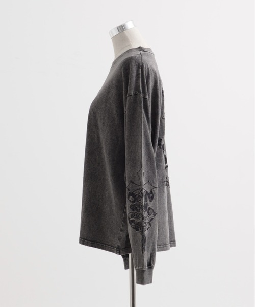 REFLEM/レフレム』クロス刺繍L/S Tee/ロングスリーブカットソー