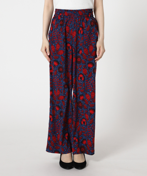 JOURNAL STANDARD relume（ジャーナルスタンダード　レリューム）の「《WEB限定追加4》アフリカンフラワープリントパンツ（その他パンツ・レディース・ブルー/レッド・FREE）」の7枚目の写真