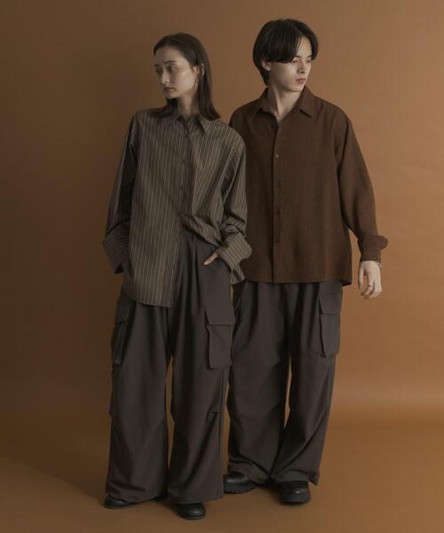 SENSE OF PLACE by URBAN RESEARCH（センスオブプレイスバイアーバンリサーチ）の「『ユニセックス』ワイドカーゴパンツ（その他パンツ・メンズ・アイボリー/ブラック/ブラウン/ベージュ・SMALL/MEDIUM/LARGE/X-SMALL）」の21枚目の写真