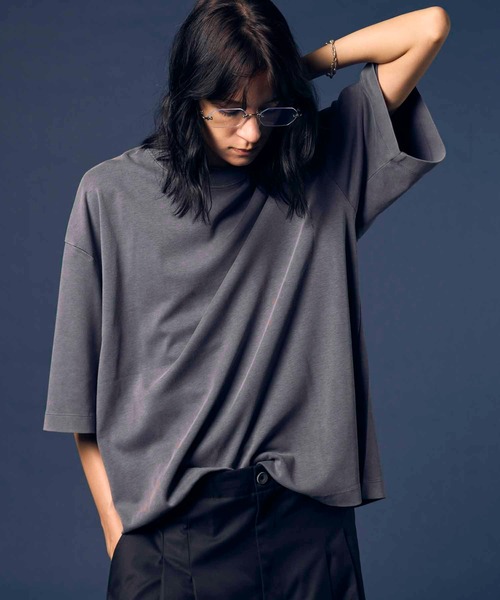 ◆boohoo◆スプレーウォッシュ クルーネック Tシャツ FLANTEX/クルーネックTシャツ（Tシャツ／カットソー）｜B.C