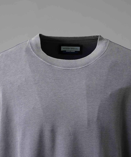 MAISON SPECIAL(メゾンスペシャル)の「《UNISEX》【EX】Prime-Over Pigment Smooth Crew Neck T-Shirt/プライムオーバーピグメントスムースクルーネックTシャツ【MAISON SPECIAL/メゾンスペシャル】(Tシャツ/カットソー・メンズ・ブルー/ブラック/ライトグレー/パープル・0/1/2)」の17枚目の写真