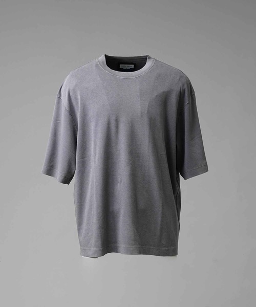 UNISEX》【EX】Prime-Over Pigment Smooth Crew Neck T-Shirt