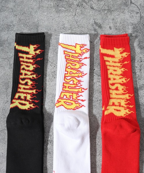 THRASHER（スラッシャー）の「THRASHER スラッシャー 3P ロングソックス（ソックス/靴下・メンズ・C/D/E/B/A/F・25-27CM）」の3枚目の写真