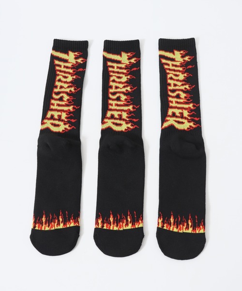 THRASHER（スラッシャー）の「THRASHER スラッシャー 3P ロングソックス（ソックス/靴下・メンズ・C/D/E/B/A/F・25-27CM）」の7枚目の写真