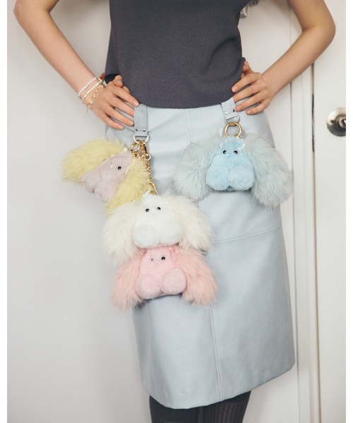 FURFUR(ファーファー)の「FURAPIマスコットチャーム(チャーム・レディース・イエロー/ホワイト/ピンク/ライトブルー・F)」の9枚目の写真