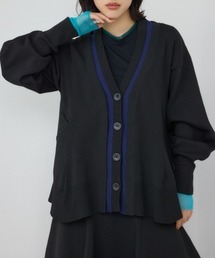 PLUS（プラス）の「【PLUS】レイヤードペプラムニットカーディガン（カーディガン/ボレロ）」