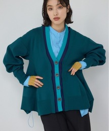 PLUS（プラス）の「【PLUS】レイヤードペプラムニットカーディガン（カーディガン/ボレロ）」