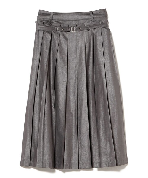 Ray BEAMS（レイビームス）の「レザーライクプリーツ スカート（スカート・レディース・ブラック/グレー・0/1）」の20枚目の写真