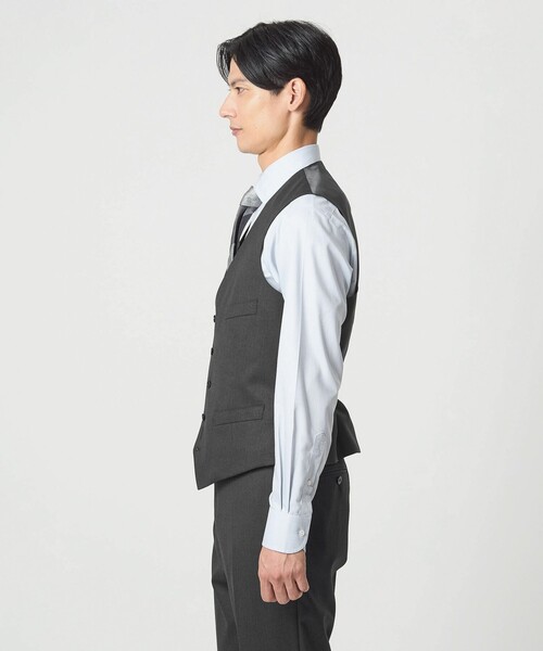 値下げ！卒業式　GREEN LABEL RELAXING スーツ 150cm A+ TWPU トロピカル無地 スリム 5B スーツベスト