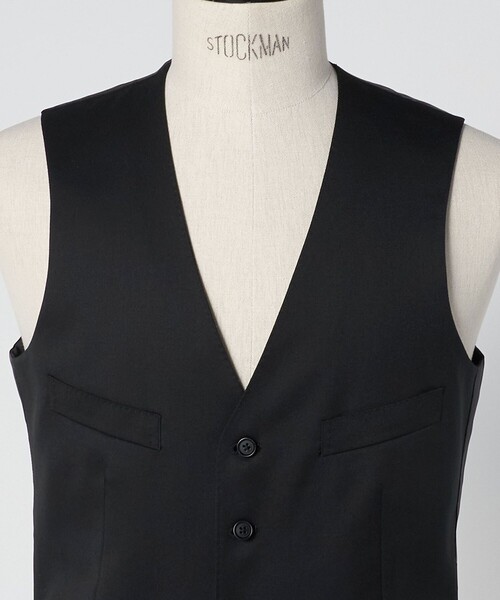 green label relaxing（グリーンレーベルリラクシング）の「REDA サージ スリム 5B スーツベスト（スーツベスト・メンズ・ダークブラウン/ネイビー/ダークグレー/ブラック・50/52/44/48/46/42）」の16枚目の写真