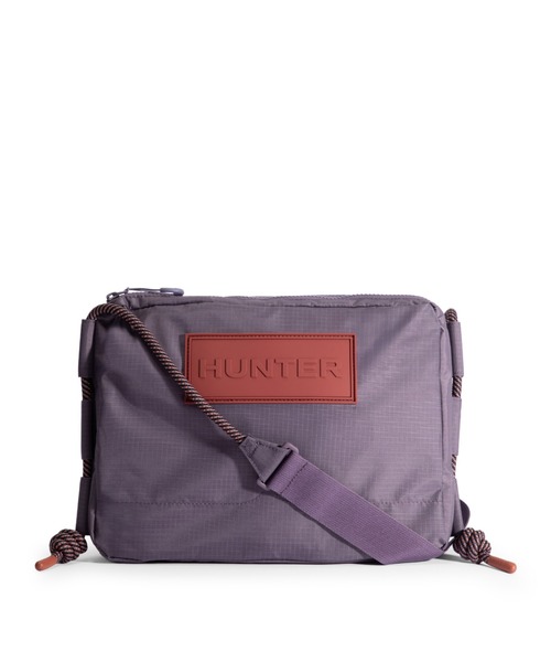 HUNTER(ハンター)の「トラベル リップストップ リサイクル ナイロン サコッシュ(ボディバッグ/ウエストポーチ・レディース・イエロー/パープル・ONE)」の1枚目の写真