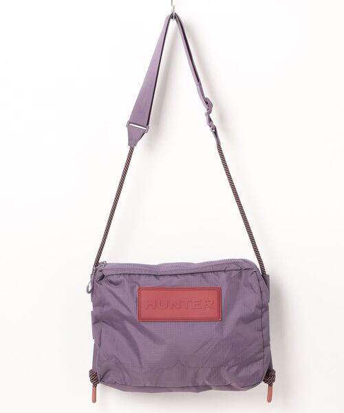 HUNTER(ハンター)の「トラベル リップストップ リサイクル ナイロン サコッシュ(ボディバッグ/ウエストポーチ・レディース・イエロー/パープル・ONE)」の11枚目の写真