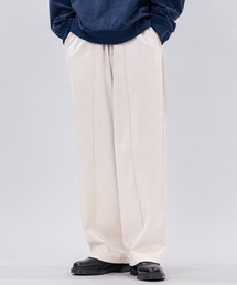 Limited Line Naive Magic（リミテッドラインナイーブマジック）の「【a】〔NAIVE MAGIC〕裏起毛カットスウェード イージーワイドスラックス（スラックス）」