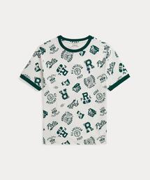 LAUREN RALPH LAUREN ラルフローレン　デザインカットソー 総柄 LAUREN RALPH LAUREN ラルフローレン デザインカットソー 総柄