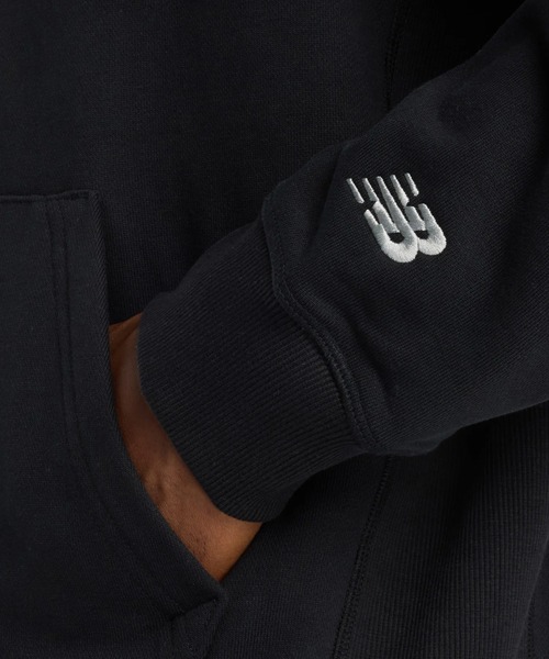 NEW BALANCE（ニューバランス）の「new balance/ニューバランス プルオーバー パーカー スウェット フーディー ロゴ Athletics Classics Hoodie MT53925（パーカー・メンズ・ブラック・L/M）」の6枚目の写真