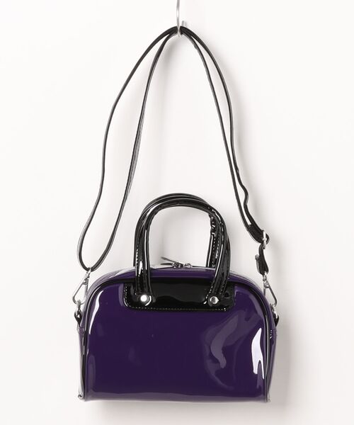 PBLIM（ページボーイリム）の「《UNISEX》ADICOLORミニボウリングバッグ（Tシャツ/カットソー・レディース・ブラック/パープル・FREE）」の3枚目の写真