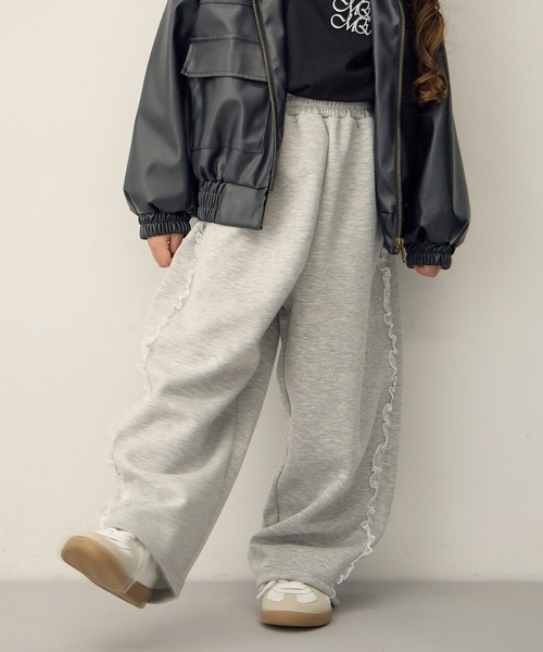 Piet（ピエット）の「レースライン バルーンスウェットパンツ（スウェットパンツ・キッズ・グレー/ブラック・130/120/110/100）」の5枚目の写真