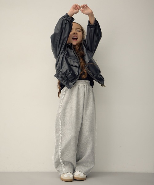 Piet（ピエット）の「レースライン バルーンスウェットパンツ（スウェットパンツ・キッズ・グレー/ブラック・130/120/110/100）」の8枚目の写真